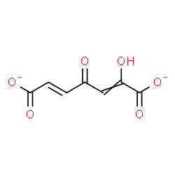 ChemSpider 2D Image | (5E)-2-Hydroxy-4-oxo-2,5-heptadienedioate | C7H4O6