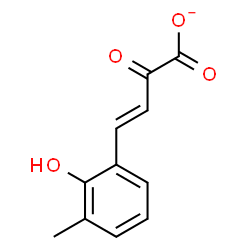 ChemSpider 2D Image | (3E)-4-(2-Hydroxy-3-methylphenyl)-2-oxo-3-butenoate | C11H9O4