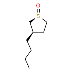 ChemSpider 2D Image | (1S,3R)-3-Butyltetrahydrothiophene 1-oxide | C8H16OS