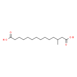 ChemSpider 2D Image | 3-Methyltetradecanedioic acid | C15H28O4