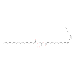 ChemSpider 2D Image | 1-palmitoyl-2-(11Z,14Z-eicosadienoyl)-sn-glycerol | C39H72O5