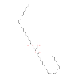 ChemSpider 2D Image | (2S)-1-Hydroxy-3-[(11Z)-11-icosenoyloxy]-2-propanyl (10Z,13Z,16Z)-10,13,16-docosatrienoate | C45H80O5