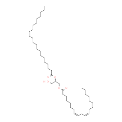 ChemSpider 2D Image | (2S)-1-Hydroxy-3-[(8Z,11Z,14Z)-8,11,14-icosatrienoyloxy]-2-propanyl (13Z)-13-docosenoate | C45H80O5