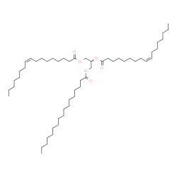 ChemSpider 2D Image | 3-(Heptadecanoyloxy)-1,2-propanediyl (9Z,9'Z)bis(-9-heptadecenoate) | C54H100O6