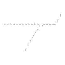 ChemSpider 2D Image | 2-[(9Z)-9-Octadecenoyloxy]-3-(stearoyloxy)propyl docosanoate | C61H116O6