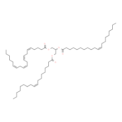 ChemSpider 2D Image | TG(18:1(9Z)/20:1(11Z)/20:4(5Z,8Z,11Z,14Z))[iso6] | C61H106O6