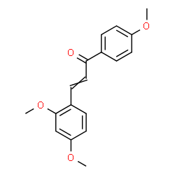 ChemSpider 2D Image | 3-(2,4-Dimethoxyphenyl)-1-(4-methoxyphenyl)-2-propen-1-one | C18H18O4