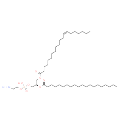 ChemSpider 2D Image | (2R)-3-{[(2-Aminoethoxy)(hydroxy)phosphoryl]oxy}-2-(icosanoyloxy)propyl (13Z)-13-icosenoate | C45H88NO8P