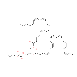 ChemSpider 2D Image | (6Z,9Z,12Z,15Z)-29-Amino-26-hydroxy-26-oxido-20-oxo-21,25,27-trioxa-26lambda~5~-phosphanonacosa-6,9,12,15-tetraen-23-yl (4Z,7Z,10Z,13Z,16Z,19Z)-4,7,10,13,16,19-docosahexaenoate | C47H74NO8P