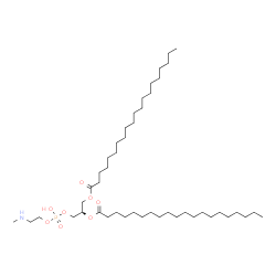 ChemSpider 2D Image | (9R)-6-Hydroxy-9-(icosanoyloxy)-6-oxido-5,7-dioxa-2-aza-6lambda~5~-phosphadecan-10-yl icosanoate | C46H92NO8P