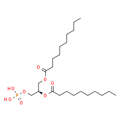 ChemSpider 2D Image | 1,2-dicapryl-sn-glycero-3-phosphate | C23H45O8P