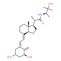ChemSpider 2D Image | (2S)-2-[(1R,3aS,4E,7aR)-4-{(2Z)-2-[(3S,5R)-3,5-Dihydroxy-2-methylenecyclohexylidene]ethylidene}-7a-methyloctahydro-1H-inden-1-yl]-N-[(2R)-3-hydroxy-3-methyl-2-butanyl]propanamide | C27H43NO4
