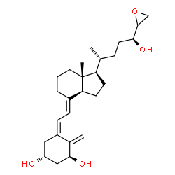 ChemSpider 2D Image | (1S,3R,5Z,7E,24S)-24-(2-Oxiranyl)-9,10-secochola-5,7,10-triene-1,3,24-triol | C26H40O4