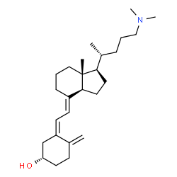 ChemSpider 2D Image | (3S,5Z,7E)-24-(Dimethylamino)-9,10-secochola-5,7,10-trien-3-ol | C26H43NO