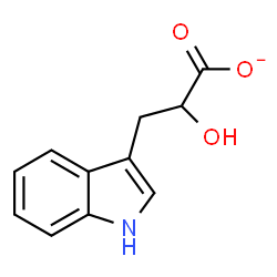 ChemSpider 2D Image | DL-3-indolelactate | C11H10NO3