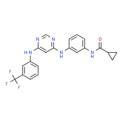 ChemSpider 2D Image | EGFR Inhibitor | C21H18F3N5O