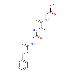 ChemSpider 2D Image | Methyl N-[(benzyloxy)carbonyl]glycylalanylglycinate | C16H21N3O6