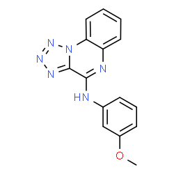 ChemSpider 2D Image | N-(3-Methoxyphenyl)tetrazolo[1,5-a]quinoxalin-4-amine | C15H12N6O