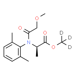 ChemSpider 2D Image | (~2~H_3_)Methyl N-(2,6-dimethylphenyl)-N-(methoxyacetyl)-D-alaninate | C15H18D3NO4