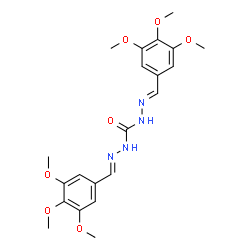 ChemSpider 2D Image | N'',N'''-di(3,4,5-trimethoxybenzylidene)carbonic dihydrazide | C21H26N4O7