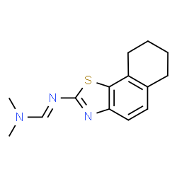 ChemSpider 2D Image | N,N-Dimethyl-N'-(6,7,8,9-tetrahydronaphtho[2,1-d][1,3]thiazol-2-yl)imidoformamide | C14H17N3S