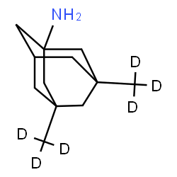 ChemSpider 2D Image | 3,5-Bis[(~2~H_3_)methyl]-1-adamantanamine | C12H15D6N