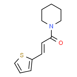 ChemSpider 2D Image | (2E)-1-(1-Piperidinyl)-3-(2-thienyl)-2-propen-1-one | C12H15NOS