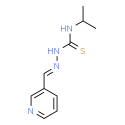 ChemSpider 2D Image | (2E)-N-Isopropyl-2-(3-pyridinylmethylene)hydrazinecarbothioamide | C10H14N4S
