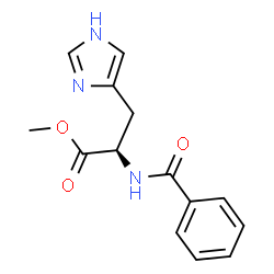 ChemSpider 2D Image | Methyl N-benzoyl-D-histidinate | C14H15N3O3