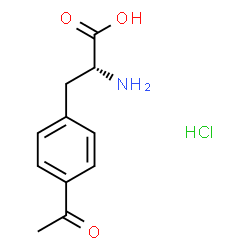 ChemSpider 2D Image | 4-Acetyl-D-phenylalanine hydrochloride (1:1) | C11H14ClNO3