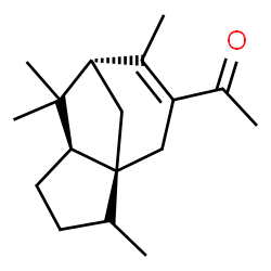 ChemSpider 2D Image | 1-[(1beta,2alpha)-Cedr-8-en-9-yl]ethanone | C17H26O