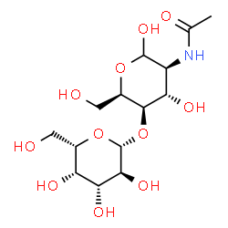 ChemSpider 2D Image | 2-Acetamido-2-deoxy-4-O-beta-L-galactopyranosyl-D-idopyranose | C14H25NO11