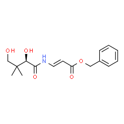 ChemSpider 2D Image | Benzyl (2E)-3-{[(2R)-2,4-dihydroxy-3,3-dimethylbutanoyl]amino}acrylate | C16H21NO5