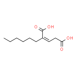 ChemSpider 2D Image | (2Z)-2-Hexyl-2-pentenedioic acid | C11H18O4