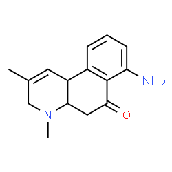 ChemSpider 2D Image | 7-Amino-2,4-dimethyl-3,4a,5,10b-tetrahydrobenzo[f]quinolin-6(4H)-one | C15H18N2O