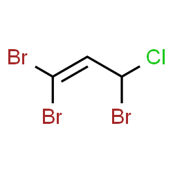ChemSpider 2D Image | 1,1,3-Tribromo-3-chloro-1-propene | C3H2Br3Cl