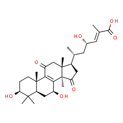 ChemSpider 2D Image | (+)-Ganoderic acid ? | C30H44O7