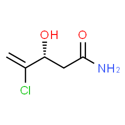 ChemSpider 2D Image | (3R)-4-Chloro-3-hydroxy-4-pentenamide | C5H8ClNO2