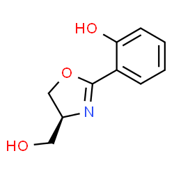 ChemSpider 2D Image | 2-[(4S)-4-(Hydroxymethyl)-4,5-dihydro-1,3-oxazol-2-yl]phenol | C10H11NO3