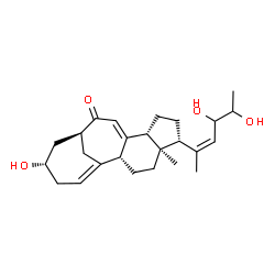 ChemSpider 2D Image | (2R,5R,6R,9R,13S,15S)-6-[(2Z)-4,5-Dihydroxy-2-hexen-2-yl]-15-hydroxy-5-methyltetracyclo[11.4.1.0~2,10~.0~5,9~]octadeca-1(17),10-dien-12-one | C25H36O4