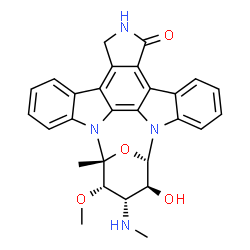 ChemSpider 2D Image | (2R,3S,4S,5S,6S)-5-Hydroxy-3-methoxy-2-methyl-4-(methylamino)-29-oxa-1,7,17-triazaoctacyclo[12.12.2.1~2,6~.0~7,28~.0~8,13~.0~15,19~.0~20,27~.0~21,26~]nonacosa-8,10,12,14,19,21,23,25,27-nonaen-16-one | C28H26N4O4