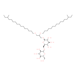 ChemSpider 2D Image | 2,3-Bis[(14-methylhexadecyl)oxy]propyl 6-O-beta-D-glucopyranosyl-beta-D-glucopyranoside | C49H96O13