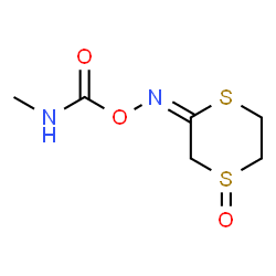 ChemSpider 2D Image | (Methylamino){[(E)-(4-oxido-1,4-dithian-2-ylidene)amino]oxy}methanone | C6H10N2O3S2