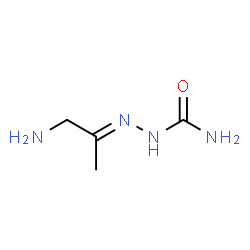 ChemSpider 2D Image | (2E)-2-(1-Amino-2-propanylidene)hydrazinecarboxamide | C4H10N4O