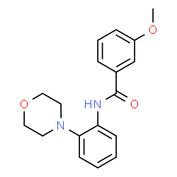 ChemSpider 2D Image | 3-Methoxy-N-[2-(4-morpholinyl)phenyl]benzamide | C18H20N2O3