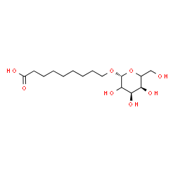 ChemSpider 2D Image | 9-(beta-D-erythro-Hexopyranosyloxy)nonanoic acid | C15H28O8