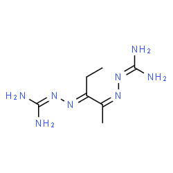 ChemSpider 2D Image | N''-{(2Z,3E)-2-[(Diaminomethylene)hydrazono]-3-pentanylidene}carbonohydrazonic diamide | C7H16N8