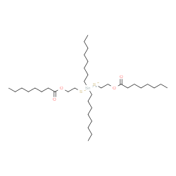 ChemSpider 2D Image | dioctyltin; 2-octanoyloxyethanethiolate | C36H72O4S2Sn