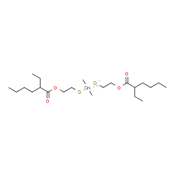 ChemSpider 2D Image | dimethyltin; 2-(2-ethylhexanoyloxy)ethanethiolate | C22H44O4S2Sn