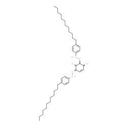ChemSpider 2D Image | (2Z,6E)-2,6-Bis[(4-dodecylphenyl)hydrazono]-4-cyclohexene-1,3-dione | C42H62N4O2